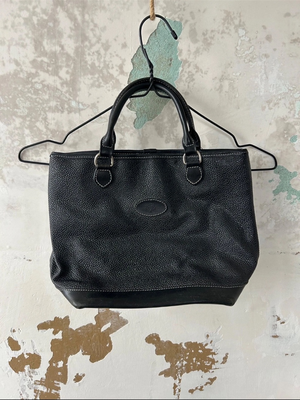 Mulberry Black Pebbled Leather Tote